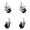 Service Caster 3 Inch Soft Rubber Wheel Swivel 7/8 Inch Square Stem Caster Brakes SCC, 2PK SCC-SQ20S314-SRS-TLB-78-2-S-2 - alternate 1
